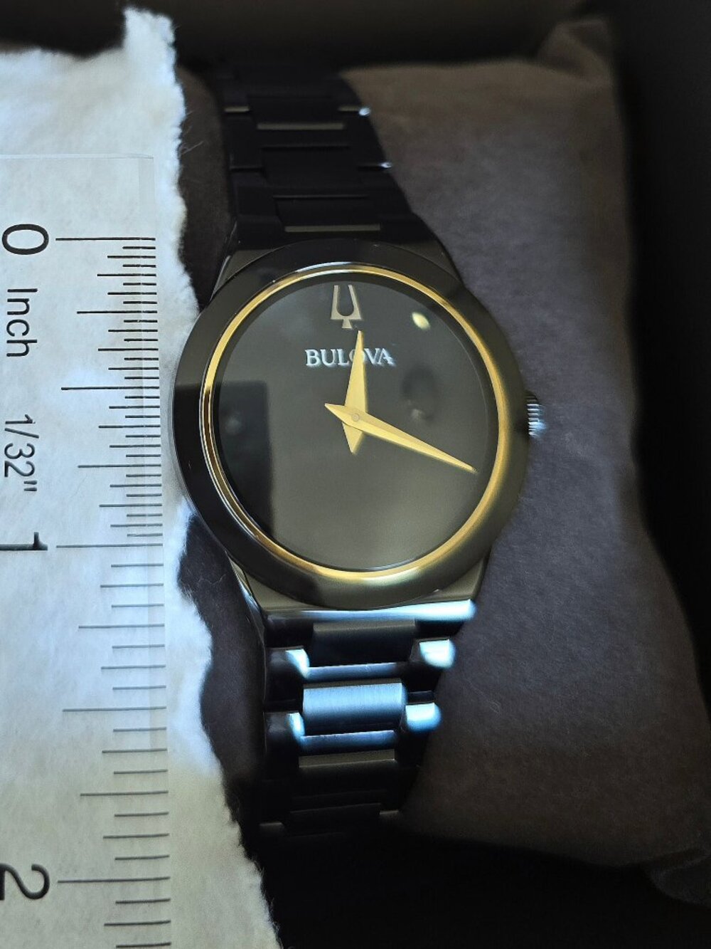 Bulova Women's Watch, $675 MSRP, Black Dial, Japanese, 32 mm, 98L314, Millennia - Picture 7 of 10